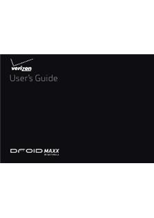 Motorola Droid Maxx manual. Smartphone Instructions.